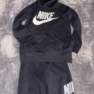 Nike Black Tracksuit with White Logo